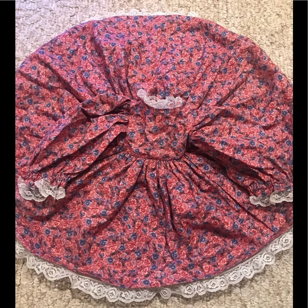 Rare Vintage 1960 Victorian Swiss Roses Lace Dress
